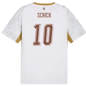 Maglia Calcio Repubblica Ceca Schick #10 Mondiali 2026 Trasferta Uomo