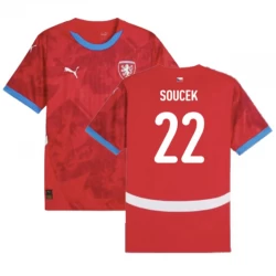 Maglia Calcio Repubblica Ceca Soucek #22 Europei 2024 Prima Uomo