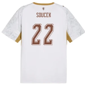 Maglia Calcio Repubblica Ceca Soucek #22 Mondiali 2026 Trasferta Uomo