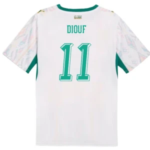Maglia Calcio Senegal Diouf #11 Mondiali 2026 Prima Uomo