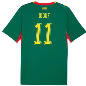 Maglia Calcio Senegal Diouf #11 Mondiali 2026 Trasferta Uomo