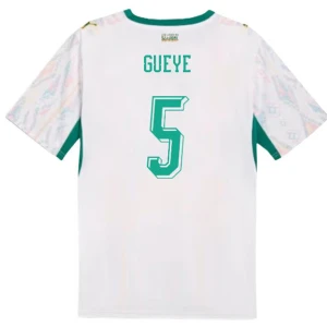 Maglia Calcio Senegal Gueye #5 Mondiali 2026 Prima Uomo