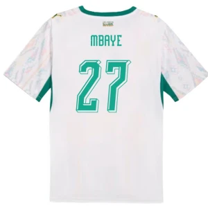 Maglia Calcio Senegal Mbaye #27 Mondiali 2026 Prima Uomo