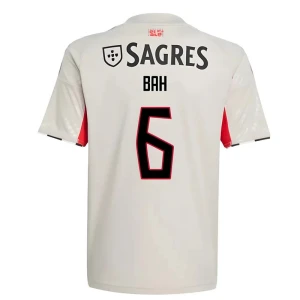 Maglia Calcio SL Benfica 2025-26 Bah #6 Trasferta Uomo