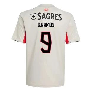 Maglia Calcio SL Benfica 2025-26 G. Ramos #9 Trasferta Uomo