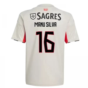 Maglia Calcio SL Benfica 2025-26 Manu Silva #16 Trasferta Uomo