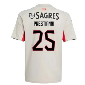 Maglia Calcio SL Benfica 2025-26 Prestianni #25 Trasferta Uomo