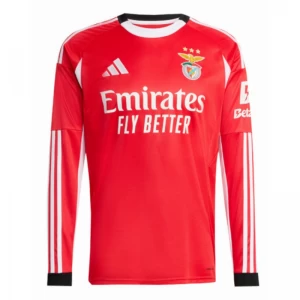 Maglia Calcio SL Benfica 2025-26 Prima Uomo Manica Lunga