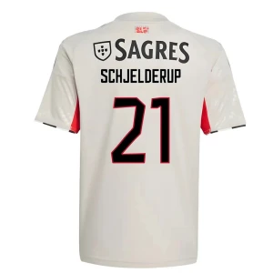 Maglia Calcio SL Benfica 2025-26 Schjelderup #21 Trasferta Uomo