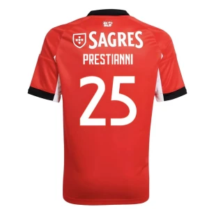 Maglia Calcio SL Benfica Prestianni #25 2025-26 Prima Uomo