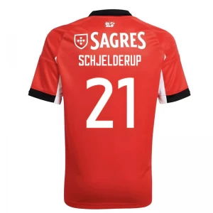 Maglia Calcio SL Benfica Schjelderup #21 2025-26 Prima Uomo