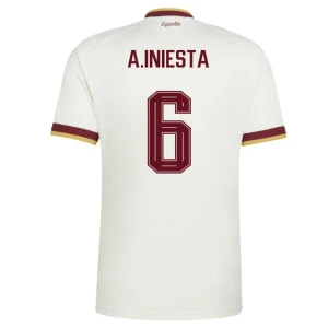 Maglia Calcio Spagna A. Iniesta #6 Mondiali 2026 Trasferta Uomo