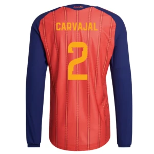 Maglia Calcio Spagna Carvajal #2 Mondiali 2026 Prima Uomo Manica Lunga