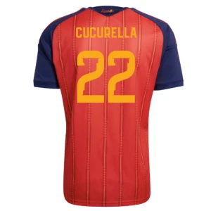 Maglia Calcio Spagna Cucurella #22 Mondiali 2026 Prima Uomo