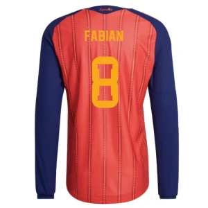 Maglia Calcio Spagna Fabian #8 Mondiali 2026 Prima Uomo Manica Lunga