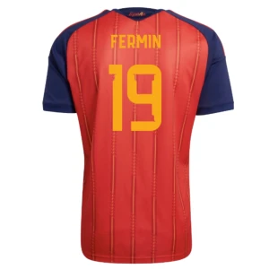 Maglia Calcio Spagna Fermin #19 Mondiali 2026 Prima Uomo
