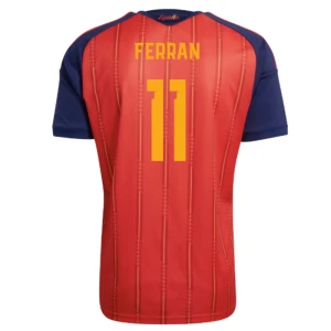 Maglia Calcio Spagna Ferran #11 Mondiali 2026 Prima Uomo