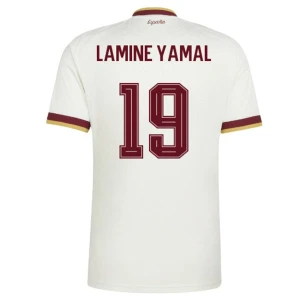 Maglia Calcio Spagna Lamine Yamal #19 Mondiali 2026 Trasferta Uomo