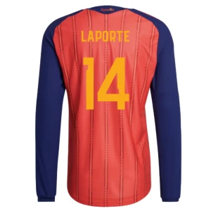 Maglia Calcio Spagna Laporte #14 Mondiali 2026 Prima Uomo Manica Lunga