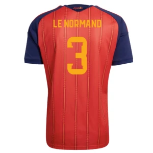 Maglia Calcio Spagna Le Normand #3 Mondiali 2026 Prima Uomo