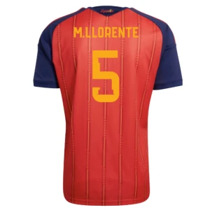 Maglia Calcio Spagna M. Marcos Llorente #5 Mondiali 2026 Prima Uomo