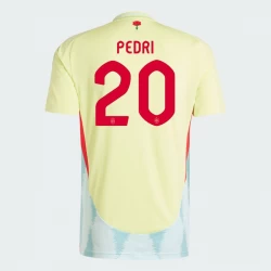 Maglia Calcio Spagna Pedri #20 Europei 2024 Trasferta Uomo