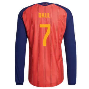 Maglia Calcio Spagna Raul #7 Mondiali 2026 Prima Uomo Manica Lunga