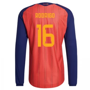 Maglia Calcio Spagna Rodrigo #16 Mondiali 2026 Prima Uomo Manica Lunga
