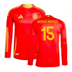 Maglia Calcio Spagna Sergio Ramos #15 Europei 2024 Prima Uomo Manica Lunga