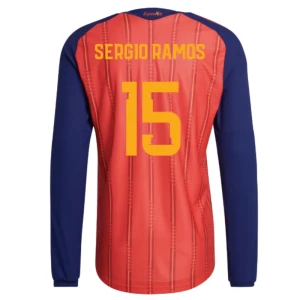 Maglia Calcio Spagna Sergio Ramos #15 Mondiali 2026 Prima Uomo Manica Lunga