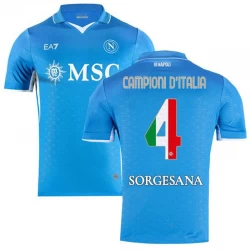 Maglia Calcio SSC Napoli Campioni D Italia #4 2024-25 Prima Uomo