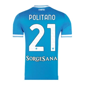 Maglia Calcio SSC Napoli Politano #21 2025-26 Prima Uomo
