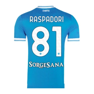 Maglia Calcio SSC Napoli Raspadori #81 2025-26 Prima Uomo