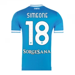 Maglia Calcio SSC Napoli Simeone #18 2025-26 Prima Uomo