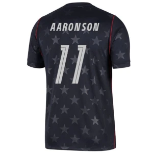 Maglia Calcio Stati Uniti Aaronson #11 Mondiali 2026 Trasferta Uomo