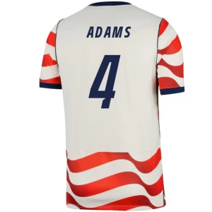 Maglia Calcio Stati Uniti Adams #4 Mondiali 2026 Prima Uomo