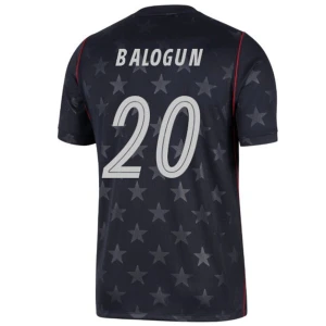 Maglia Calcio Stati Uniti Balogun #20 Mondiali 2026 Trasferta Uomo