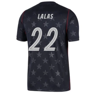Maglia Calcio Stati Uniti Lalas #22 Mondiali 2026 Trasferta Uomo