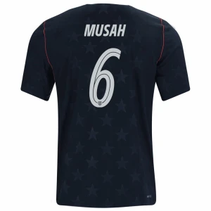 Maglia Calcio Stati Uniti Musah #6 Mondiali 2026 Trasferta Uomo