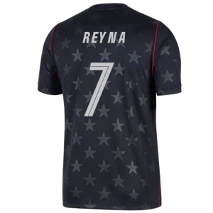 Maglia Calcio Stati Uniti Reyna #7 Mondiali 2026 Trasferta Uomo