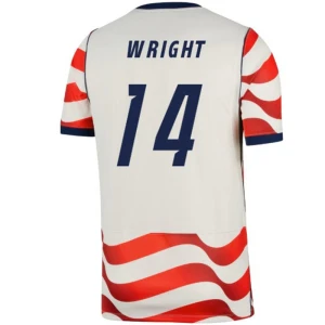 Maglia Calcio Stati Uniti Wright #14 Mondiali 2026 Prima Uomo