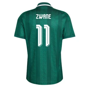 Maglia Calcio Sud Africa Zwane #11 Mondiali 2026 Trasferta Uomo