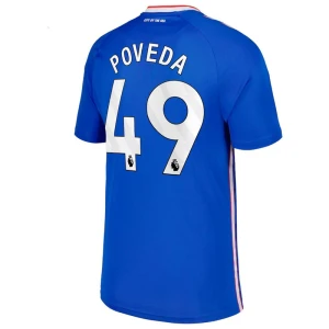 Maglia Calcio Sunderland AFC 2025-26 Poveda #49 Trasferta Uomo