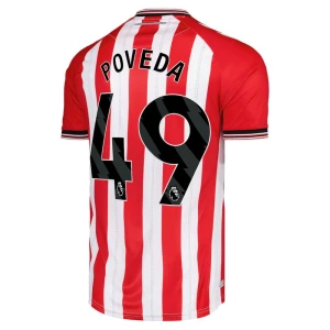Maglia Calcio Sunderland AFC Poveda #49 2025-26 Prima Uomo