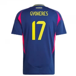 Maglia Calcio Svezia 2024 Gyokeres #17 Trasferta Uomo