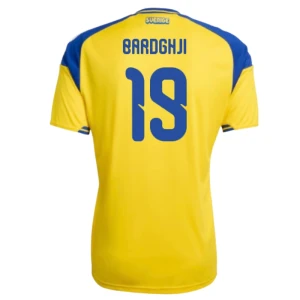 Maglia Calcio Svezia Bardghji #19 Mondiali 2026 Prima Uomo