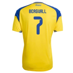 Maglia Calcio Svezia Bergvall #7 Mondiali 2026 Prima Uomo
