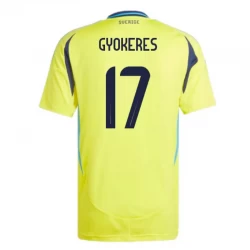 Maglia Calcio Svezia Gyokeres #17 2024 Prima Uomo
