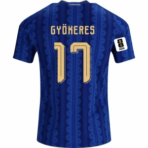Maglia Calcio Svezia Gyokeres #17 Mondiali 2026 Trasferta Uomo