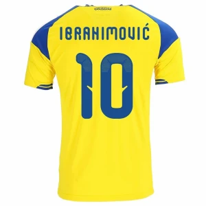 Maglia Calcio Svezia Ibrahimovic #10 Mondiali 2026 Prima Uomo